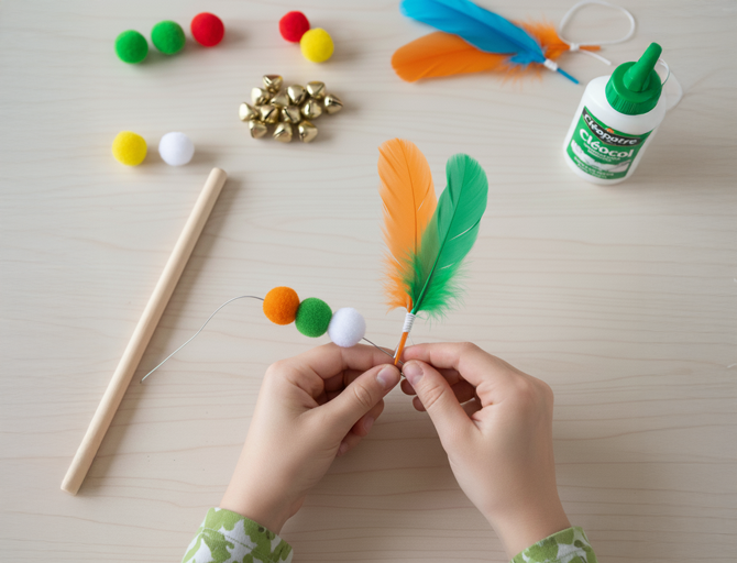 Canne à pêche maison